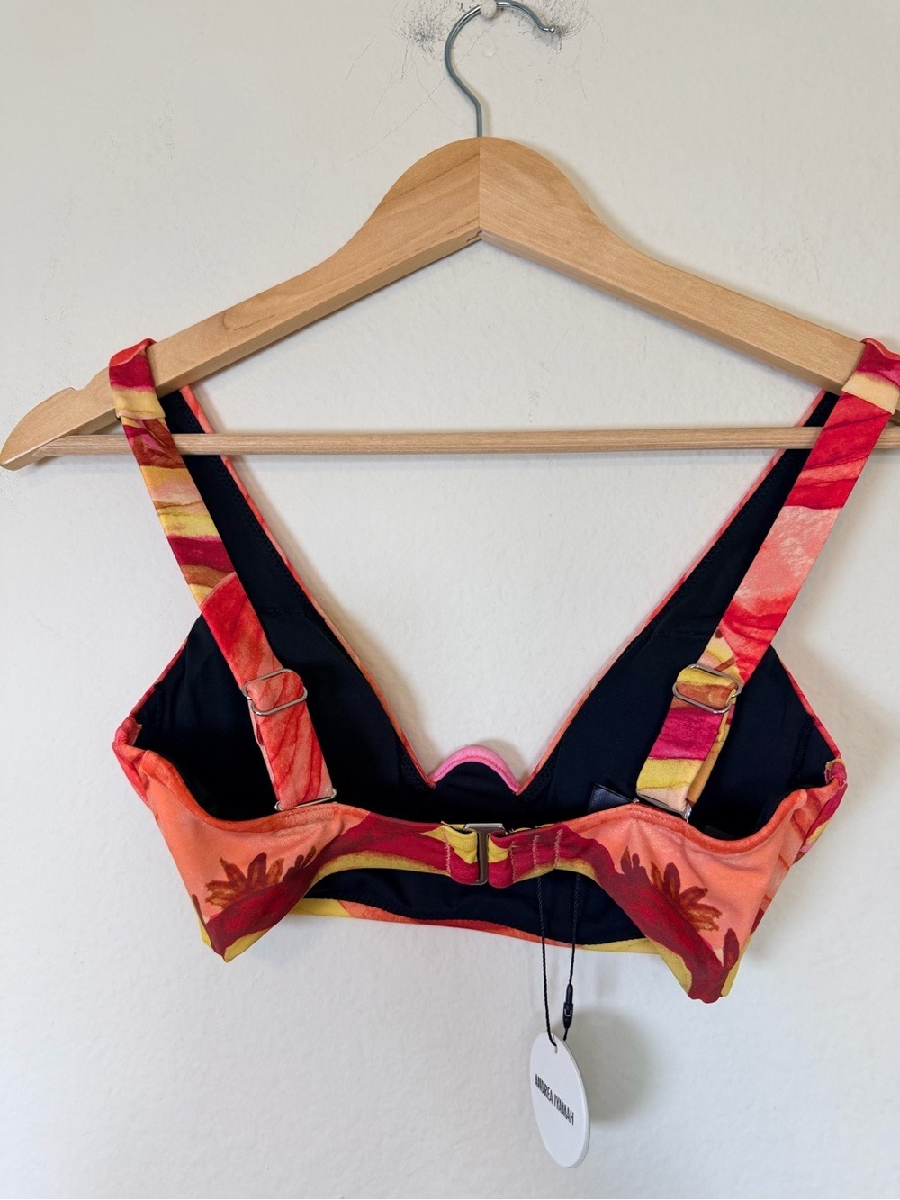 Andrea Iyamah Kasa Bikini Top Sunset Print XS - Picture 3 of 5